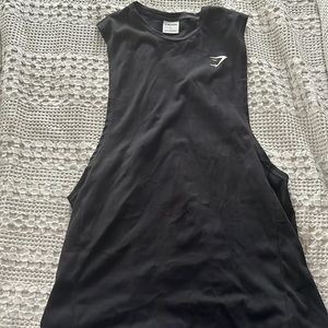 Black Mens gymshark tank top size large